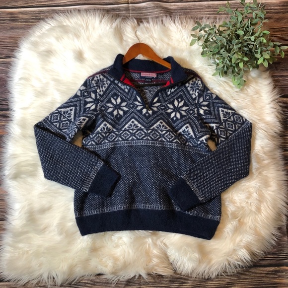 Vineyard Vines Sweaters - Vineyard Vines Nordic Print Baby Alpaca Pullover